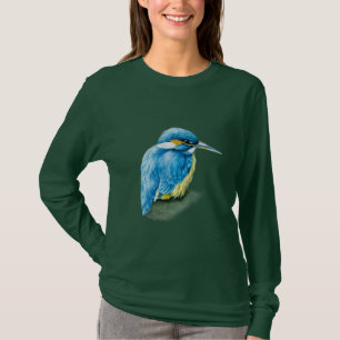 T-shirts A parte superior marrom das mulheres por muito