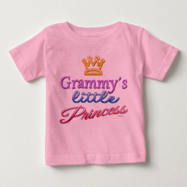 T-shirts A Pequena Princesa Bebê Toddler do Grammy (Frente)
