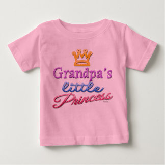 T-shirts A Pequena Princesa Bebê Toddler do Vovô