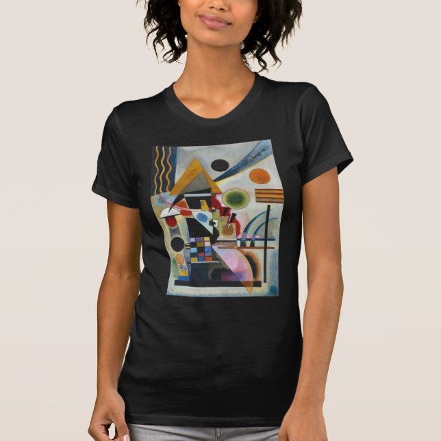 T-shirts A pintura Abstrato de Kandinsky (Frente)