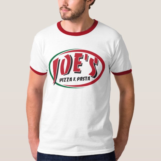 T-shirts A pizza & a massa de Joe (Frente)