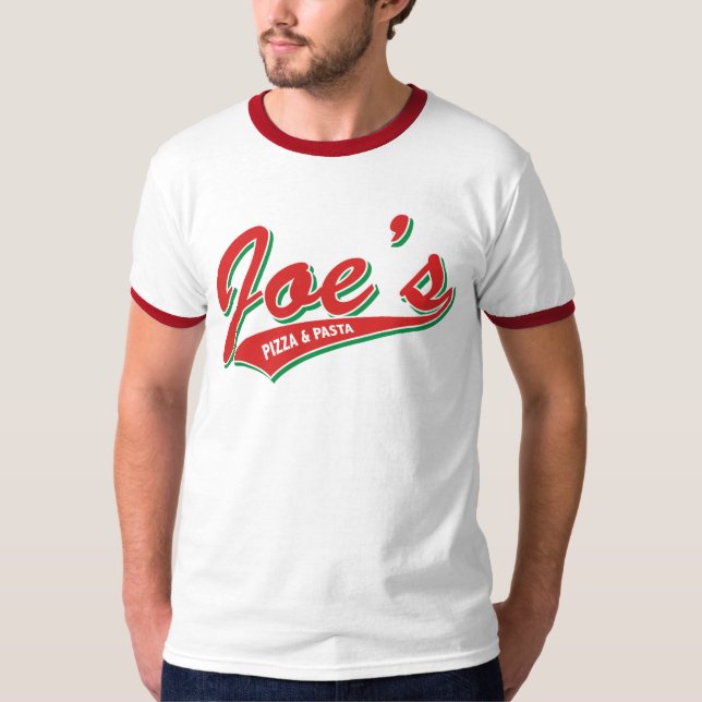 T-shirts A pizza & a massa de Joe (Frente)