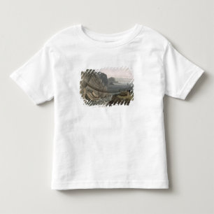 T-shirts A ponte de corda perto do farol, Holyhead, para