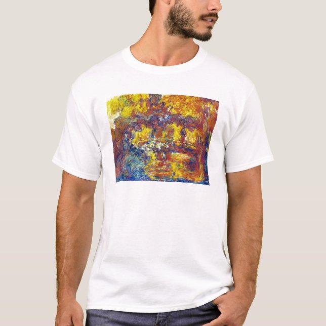 T-shirts A ponte japonesa Claude Monet (Frente)