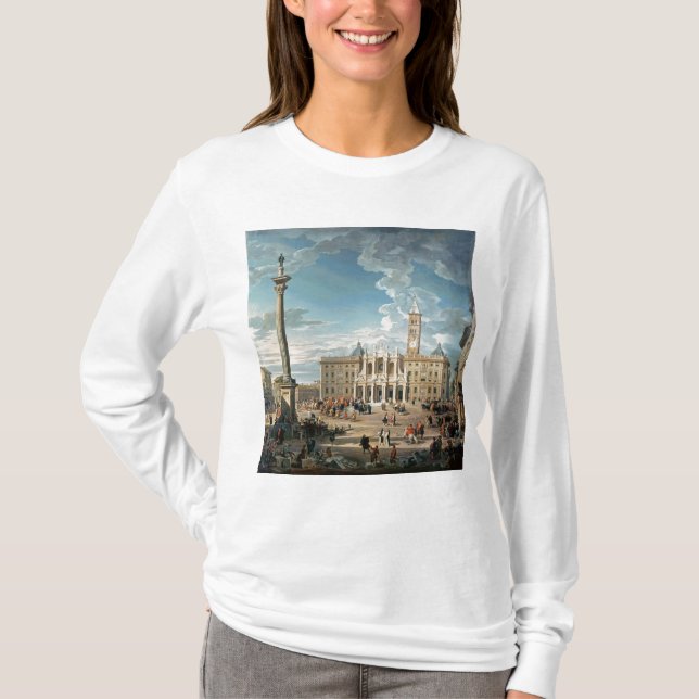 T-shirts A praça Santa Maria Maggiore, 1752 (Frente)