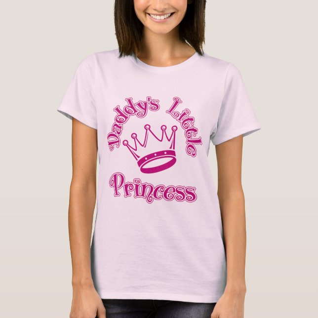 T-shirts A princesa pequena do pai (Frente)