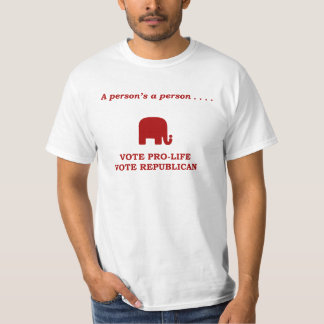 T-shirts A pro-vida do voto da pessoa de uma pessoa um