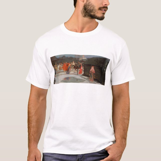T-shirts A procissão de casamento (Frente)