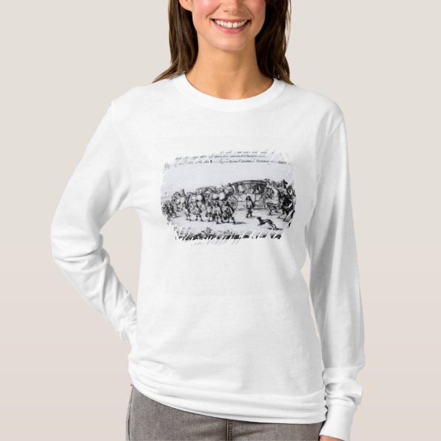 T-shirts A procissão de Charles II (Frente)