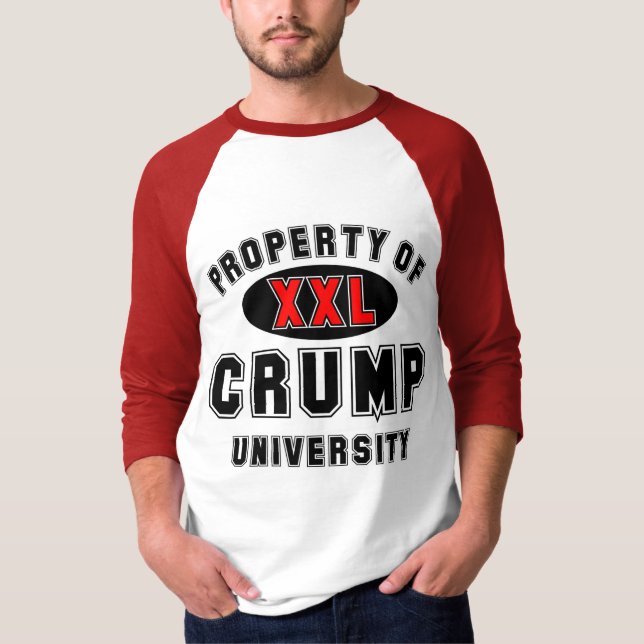 T-shirts A propriedade de Crump a universidade (Frente)