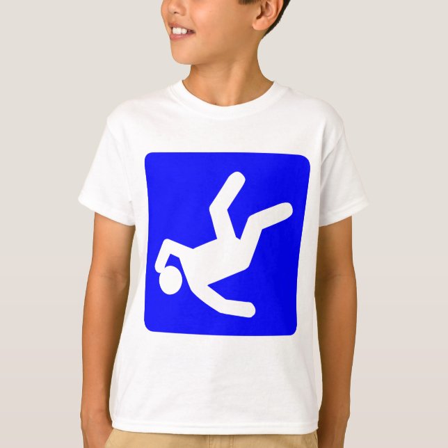 T-shirts A queda do homem - azul (Frente)