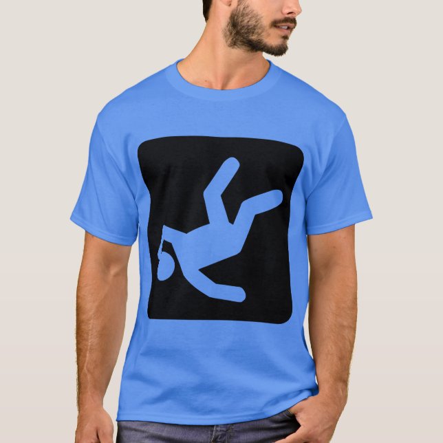 T-shirts A Queda do Homem - Preto (Frente)