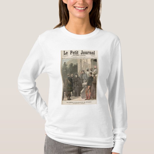 T-shirts A rainha de Inglaterra em France (Frente)