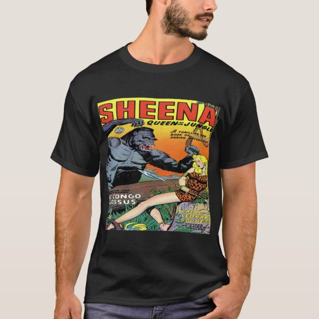 T-shirts A rainha de Sheena do clássico da selva cobre #8 - (Frente)