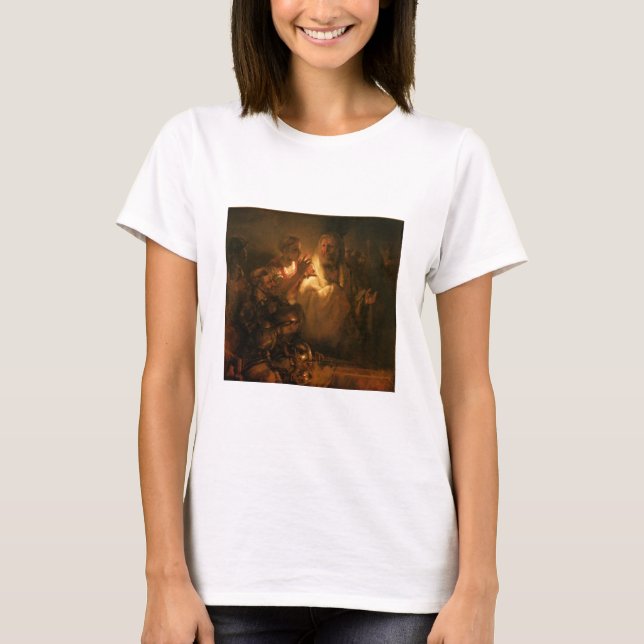 T-shirts A recusa de St Peter, 1660 (óleo em canvas) (Frente)
