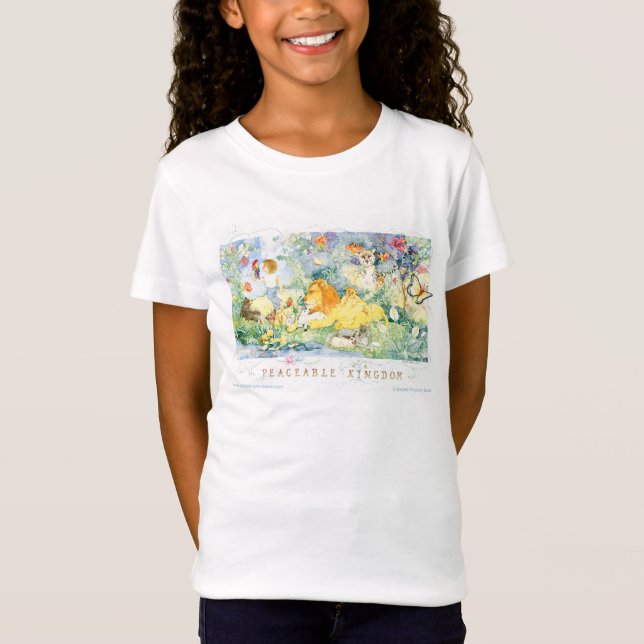 T-shirts A Reino-Menina pacífica (Frente)