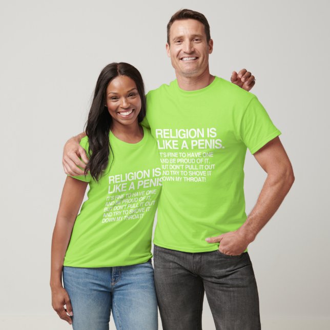 T-SHIRTS A RELIGIÃO É COMO (Unissex)