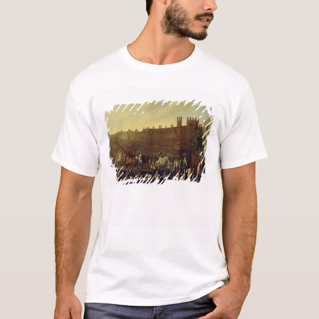 T-shirts A restauração de Charles II em Whitehall (Frente)