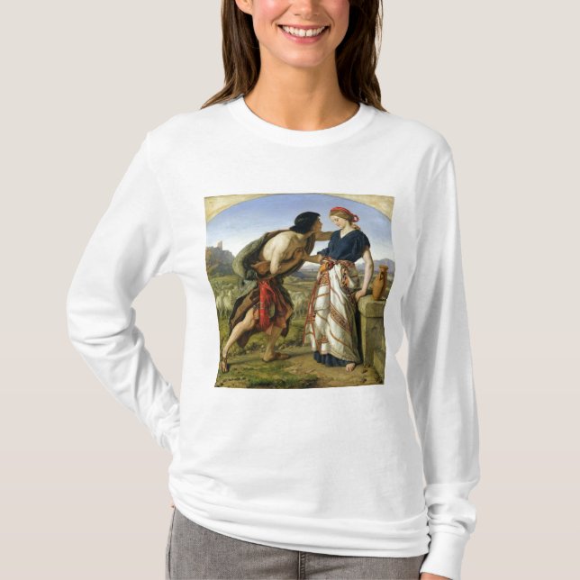 T-shirts A reunião de Jacob e de Rachel, 1853 (Frente)