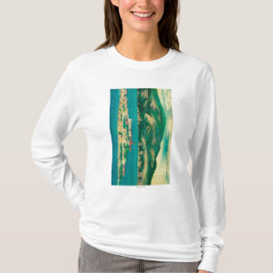 T-shirts A rocha, a ilha de Alcatraz e o San Francisco