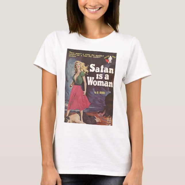 T-shirts a satã é uma mulher! (Frente)