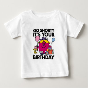 T-shirts A senhorita pequena Aniversário vai a versão 2