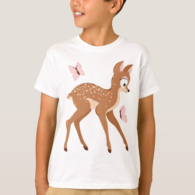 T-shirts A série da floresta fawns a menina dos cervos do (Frente)