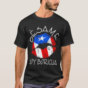 T-shirts A soja Boricua de Besame beija-me que eu sou