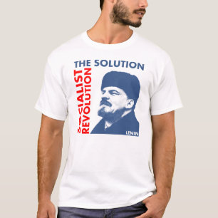T-shirts A solução: Revolução socialista