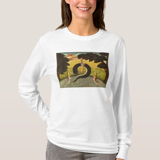 T-shirts A submissão de Kaliya, Basohli, Pahari (Frente)