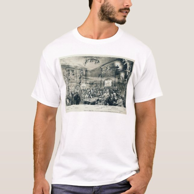 T-shirts A taberna du Conversa Noir, 1886 (Frente)