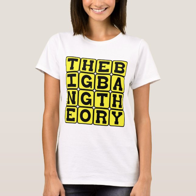 T-shirts A Teoria do Big Bang, Conceito de Física (Frente)