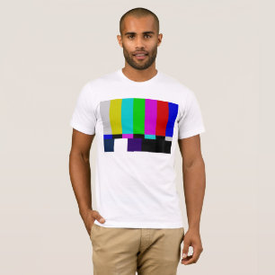 T-shirts A tevê barra o teste da cor