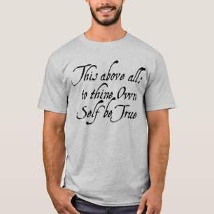 T-shirts A Thine possua o auto seja verdadeiro