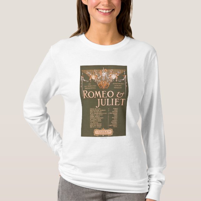 T-shirts A tragédia sublime "Romeo & Juliet " de Shakepeare (Frente)