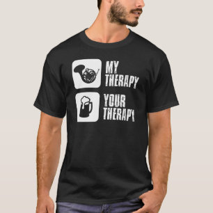 T-shirts a trompa francesa é minha terapia