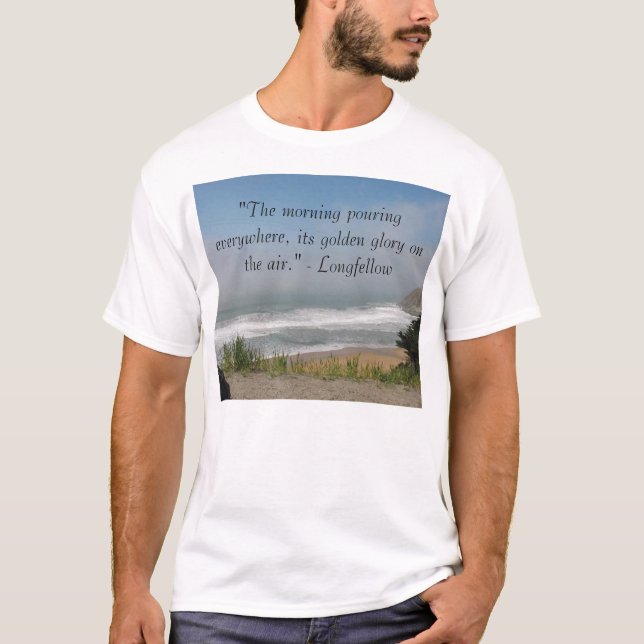 T-shirts "A véspera de derramamento da manhã… (Frente)