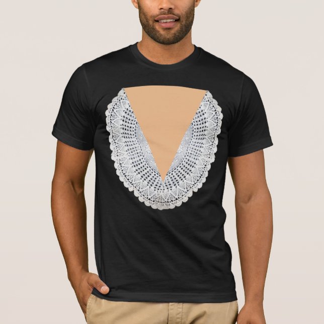 T-shirts A veste de julgamento de Judy do juiz (doily + (Frente)