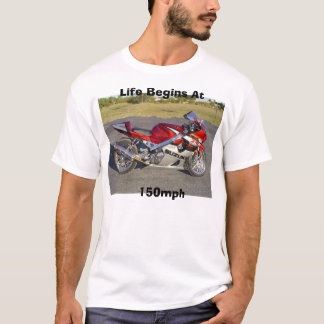 T-shirts A vida começa em 150mph