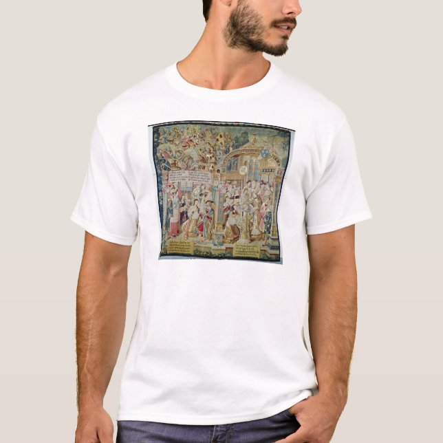 T-shirts A vida do bishop do St. Remigius de Reims (Frente)