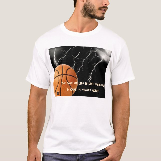 T-shirts A vida é basquetebol (Frente)