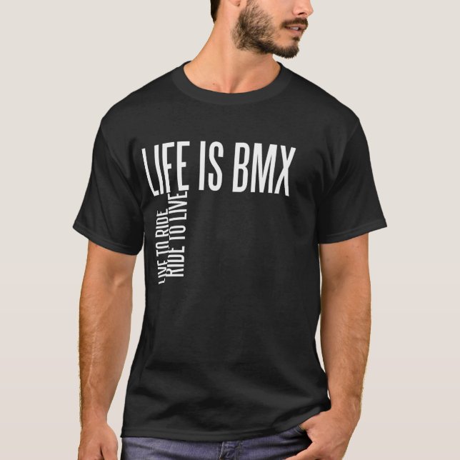 T-shirts A vida é BMX (Frente)