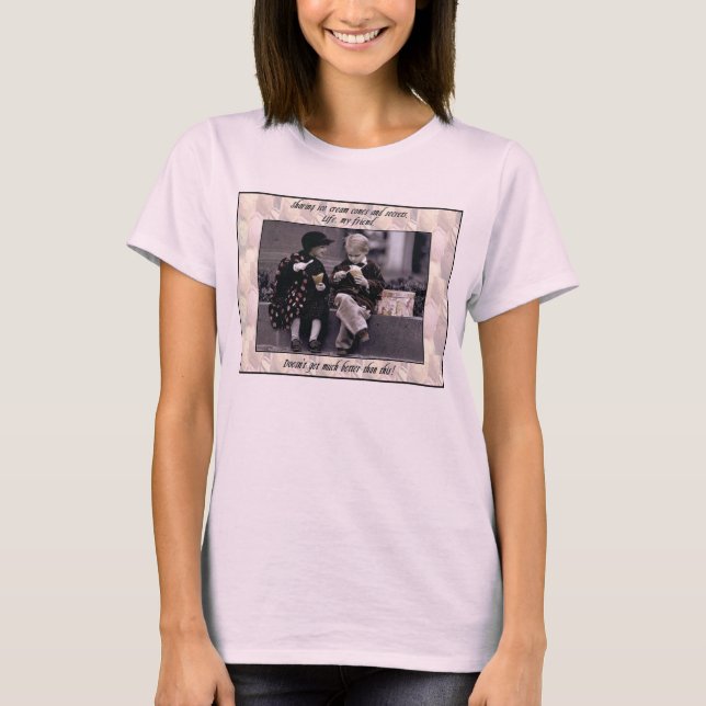 T-SHIRTS A VIDA NÃO CONSEGUE MELHORAR (Frente)