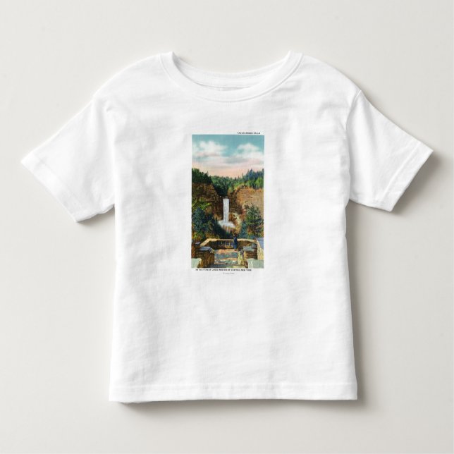 T-shirts A vista de Taughannock cai # 2 (Frente)