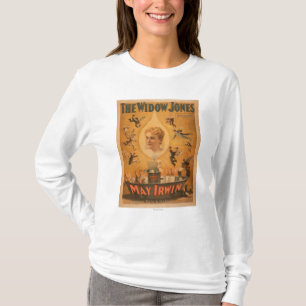 T-shirts "A viúva Jones" que atrai homens como moscas