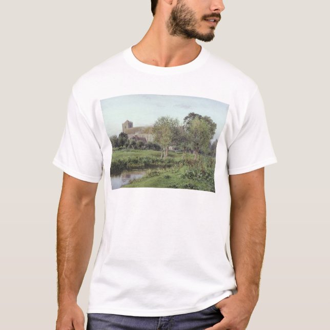 T-shirts Abadia de Dorchester, perto de Wallingford (Frente)