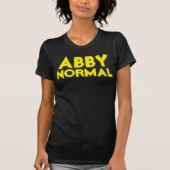 T-shirts ABBY NORMAL Dia de as Bruxas engraçado (o (Frente)