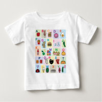 ABC Alfabeto aprendendo cartas comidas felizes apr