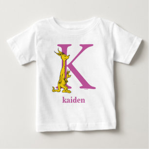 T-shirts ABC do Dr. Seuss: Letra K - Roxo Adicione seu no