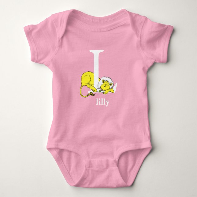 T-shirts ABC do Dr. Seuss: Letra L - Branco | Adicione seu  (Frente)
